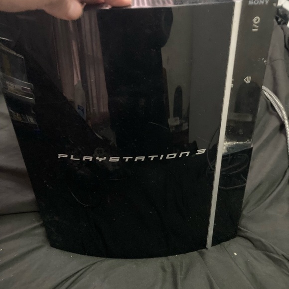 Sony Black PlayStation 3 Console with 2 Controller and Games
